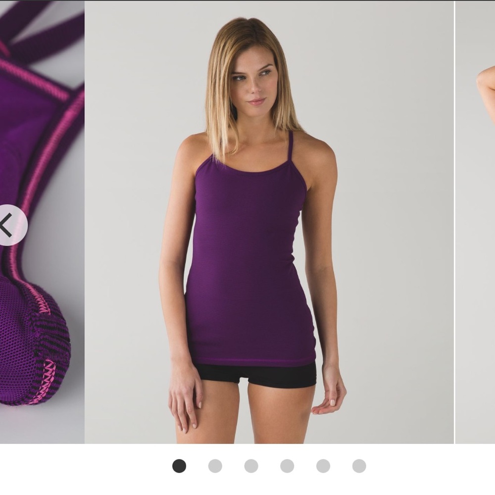 lululemon athletica Power Y Tank - Violet